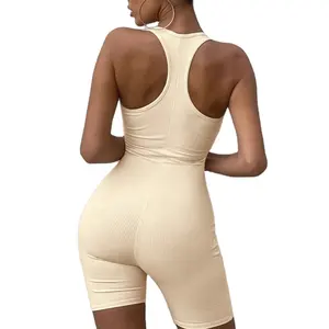 Vêtements de sport en coton respirant, couleur unie, taille haute, ensemble de yoga pour femmes, nouvelle collection 2023