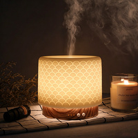 Diffuseur d'arômes intelligent en céramique fait main à ultrasons, humidificateur d'huiles essentielles USB, fonctionnement silencieux, portable, pour salon
