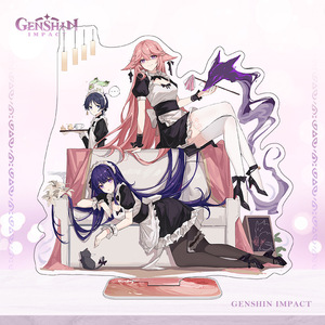 Venta al por mayor personalizable genshin impacto acrílico soportes genshin impacto personajes figura acrílico adorno decorativo - Product Image 2