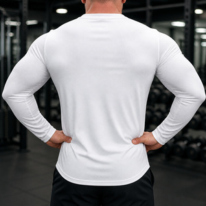 T-Shirt Sportiva da Uomo con Collo Rotondo, Antibatterica 7A, Antistatica, 230G, Morbida sulla Pelle, in Pile Quadrato, per Corsa e Attività all'Aperto - Product Image 3