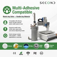 Machine de distribution de colle automatique de bureau à 3 axes de haute précision 0,025 mm certifiée CE ISO avec système d'alimentation en colle de 2600 ml