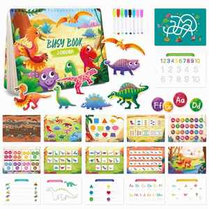 Juguetes Sensoriales de Dinosaurios para Niños Pequeños, Libro de Actividades Montessori para Viajes, para Niños con Autismo - Product Image 2