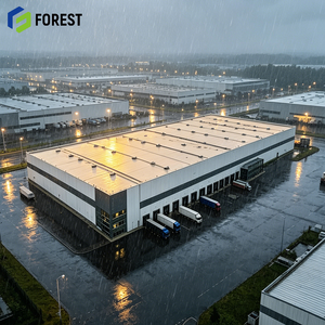 Seismic Proof Modular Structural Steel Frame Logistics Depot Prefabricated Heavy Duty <b>Metal</b> Storage Facility - Product Image 1