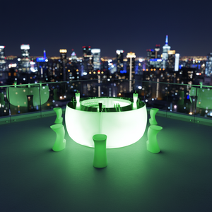 Meja <span class=keywords><strong>Bar</strong></span> Portabel Plastik LED/Lemari <span class=keywords><strong>Bar</strong></span> Mobile LED Modern Tahan Air untuk Dijual - Product Image 1