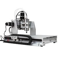 China Mini 3 Axis CNC 6040 Hobby Desktop CNC Router Graveur Machine voor Hout Acryl Messing Aluminium Carving Frezen