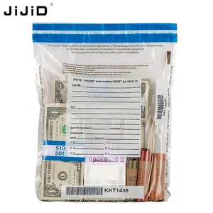 JiJiD 시험 플라스틱 보안 가방 종이 배송 대중 교통 보안 변조 확실한 가방