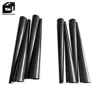 Tabung Serat Karbon OEM Ringan dengan Tabung Serat Karbon Berkualitas Tinggi, Tabung Tapered Ukuran Besar dalam 60mm 80mm 100mm