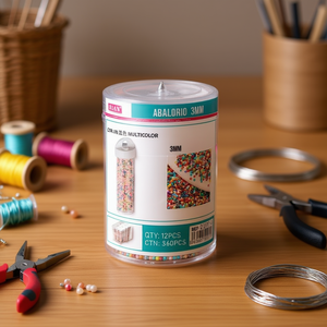 Perline multicolori da 3 mm per artigianato e creazione di gioielli - Product Image 2