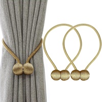 Embrasses de rideaux magnétiques Clips de boucle de rideau Home Office Window Rideaux décoratifs Weave Holdbacks Holders