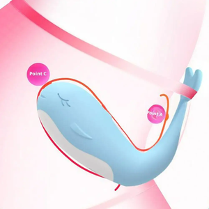 Vibrateur clitoridien en silicone télécommandé Whale, vibrateur portable à porter sous les vêtements - Product Image 6