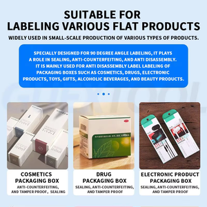 Rectangular Right Angle Labeling Machine Touch Screen Control <b>Small</b> <b>Box</b> Right Angle Carton Sealing Machine Accurate Labeling - Product Image 6