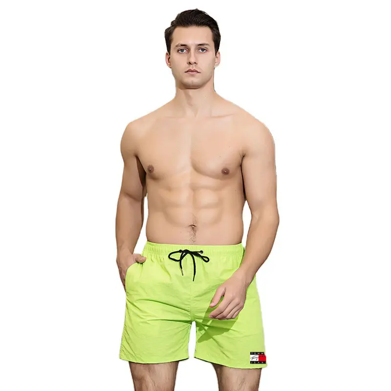 Swimsuit Beach Quick Drying Trunks Shots Casual Shorts Customizable Patterns for Men Cargo Male Polyester / Cotton Plain Dyed