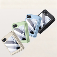 Casing HP Matte PC Full Coverage Anti Benturan dengan Pelindung Engsel dan Pegangan Tangan untuk Z Flip 7 FE