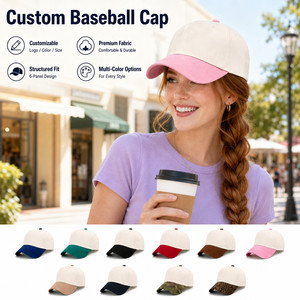 Gorra de Béisbol Personalizada de 5 Paneles, Ajustable, Transpirable, Impermeable, con Bordado 3D en Color de Contraste, Unisex, de Algodón y Poliéster, Informal - Product Image 1