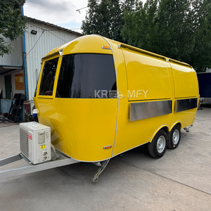 Carrito de Comida Móvil, Remolque de Acero Inoxidable para Restaurante de Hot Dogs, Totalmente Equipado, para Venta de Comida Callejera - Product Image 1