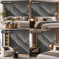 Papier peint autocollant à motif de lattes de bois gris, feuilles de mousse PET XPE de 1,8 mm pour la rénovation de la chambre à coucher