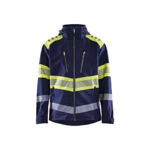 BLAKLADER - 449425138933L Veste softshell haute visibilité Bleu marine/jaune-EAN 7330509801062 HI-VIS WORKWEAR - Product Image 1