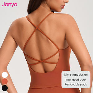 เสื้อกล้ามออกกำลังกาย Janya ระบายอากาศ แห้งเร็ว ดีไซน์ไขว้หลัง <span class=keywords><strong>ค</strong></span>อวี เซ็กซี่ เหมาะสำหรับฟิตเนส โย<span class=keywords><strong>ค</strong></span>ะ - Product Image 4