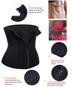 Atacado Gaine Amincissant Ganchos e Zipper Sauna Espere Trainer Tummy Trimmer Waist Trainer Colombiano - Product Image 3