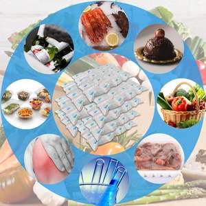 एकल उपयोग नरम वितरण परिवहन के लिए छोटे मिनी खाद्य ग्रेड पानी सूखी जेल बर्फ पैक शीट - Product Image 6