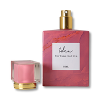 Bouteille de parfum forme personnalisée cosmétiques roseau diffuseur de parfum de maison verre carré de noël bouteilles de parfum vides