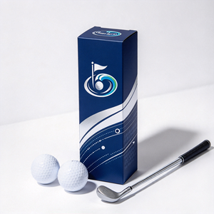 Caja de regalo para 3 pelotas de golf con impresión de logotipo personalizado y embalaje para envío - Product Image 5