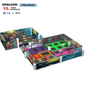 Interactive Indoor Playground Equipment Kids Big Slides <b>Trampoline</b> Ball Pool Climbing Features Soft Indoor Playground - Product Image 2