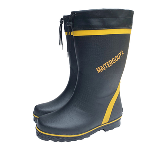 Bottes en caoutchouc unisexes résistantes à l'huile et antidérapantes, doublure en feutre doux, semelle intérieure en EVA, imperméables, pour l'hiver et l'automne, pour l'extérieur - Product Image 1