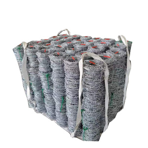 12.5 Gauge galvanizado dois fios arame farpado segurança cerca na Europa - Product Image 1
