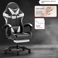 Chaise de jeu ergonomique en cuir de style course de haute qualité