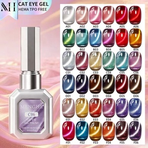 Menghe Tpo Hema Free Diamond Light 36 couleurs Gel <span class=keywords><strong>UV</strong></span> pour ongles effet œil de chat disco magnétique, perles de verre macaron et fruit - Product Image 2