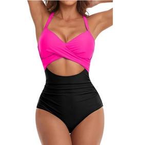 Elegante traje de baño de bikini de 2 piezas para mujer con logotipo frontal para escapadas a la playa o descanso junto a la piscina - Product Image 3