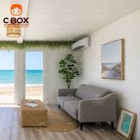 Villa modulaire préfabriquée de luxe Cbox pour unités de vie extérieures résistantes au vent, bureaux, résidences, maison conteneur en kit