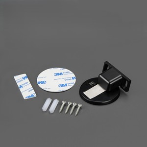 Butée de <span class=keywords><strong>porte</strong></span> <span class=keywords><strong>magnétique</strong></span> invisible en acier inoxydable, sans perçage, pour usage domestique et hôtelier, anti-collision, forte adhérence - Product Image 3