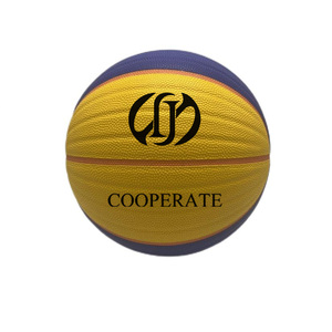 2024 Original profesional <span class=keywords><strong>baloncesto</strong></span> voleibol reboteador logotipo personalizado cuero azul naranja Color bloqueo juego entrenamiento regalo - Product Image 1