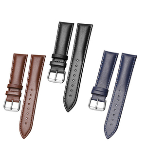 本革製ウォッチバンドチャーム 18mm 20mm <span class=keywords><strong>22mm</strong></span> 防水スマートウォッチバンド用レザーストラップ - Product Image 1