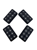 Panneau de commande tactile étanche à 6 zones 12V/24V 60A |   Barre lumineuse pour treuil |   Momentané/Impulsion/SOS |   Découpe de caoutchouc EPDM de la marque United