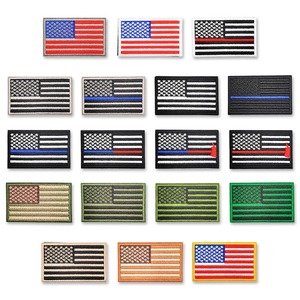 Custom Country Flag <b>Patches</b> Forward Reverse Full Embroidery for Luggage Backpack Travel Souvenir Caps Jackets - Product Image 1