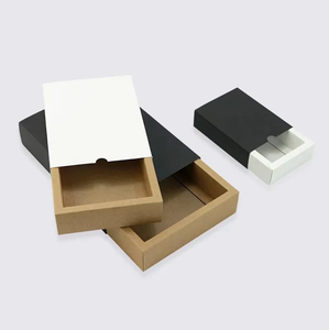 Scatole Rigide Tipo Cassetto in Cartone Bianco e Nero, Realizzate con Materiali Riciclati, Colori Personalizzabili <span class=keywords><strong>per</strong></span> Candele e Portafogli - Product Image 5