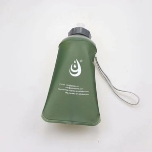 ขวดน้ำแบบนิ่มพกพา ตัวอย่างฟรี ขวดน้ำแบบนิ่มพิมพ์ลายได้ ขวดน้ำพื้นยางนิ่ม ปากกว้าง - Product Image 1