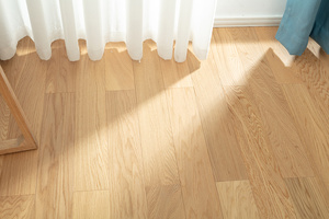 Suelo de madera maciza de roble europeo, resistente al agua, color blanco - Product Image 3