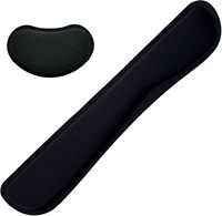 Repose-poignets ergonomique en mousse à mémoire de forme avec base en caoutchouc antidérapante pour clavier et souris