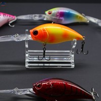 Leurre de pêche flottant ODM 12cm 20g 10 couleurs avec 2 hameçons triples à ardillon et longue lèvre de plongée, leurre de pêche type Minnow