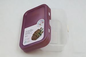 Conteneur alimentaire à bouton-poussoir Hokkaido 500ml/1000ml, boîte de conservation en plastique avec joint hermétique pour fruits et légumes - Product Image 2