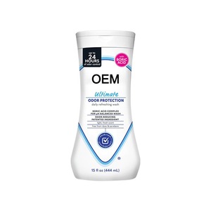 Nettoyant intime féminin OEM, pH équilibré, contrôle des odeurs, nettoyant quotidien rafraîchissant avec acide borique, 444 mL - Product Image 1