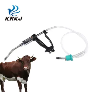 CETTIA KD118 मवेशियों के लिए निरंतर और समायोज्य 5ml 10ml 20ml 30ml पशु चिकित्सा स्वचालित ड्रेंचर सिरिंज इंजेक्टर