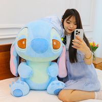 Coussin en peluche doux et créatif en forme de Stitch, idéal pour la décoration de fête ou comme cadeau, vente en gros