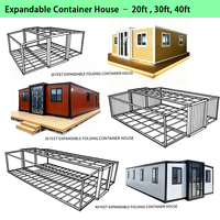 Casa Contenedor Expandible con Energía Solar, 30 pies/40 pies, Casa Prefabricada, 3 Dormitorios, Villa Modular de Lujo, Lista para Habitar, Envío Rápido con Certificación CE