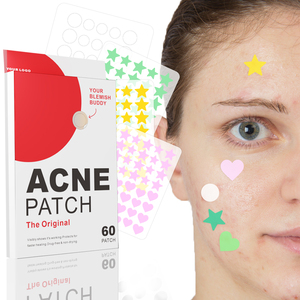 Venta al por mayor en forma de corazón hidrocoloide acné espinillas parches estrella Color para cara hidratante cúrcuma maquillaje cubierta punto colorido - Product Image 2
