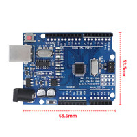 Papan Pengembangan Mikrokontroler Atmega328P Arduino UNO R3 Versi Terbaru Kit Pemrograman Bahasa C